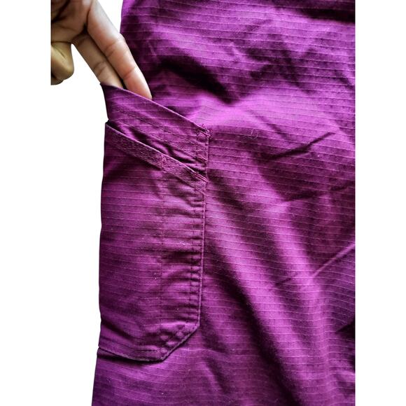 Carhartt Men's Wine Straight Leg Short Fit Multi-Cargo Srub Pants Size S - Picture 5 of 12